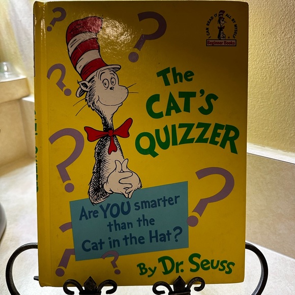 BANNED Cat in the hat The Cat Quizzer book with pencil and marker writing in it - Picture 10 of 10